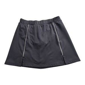Athleta Relay‎ Black Skort Skirt Built-in Elastic Waist Size M